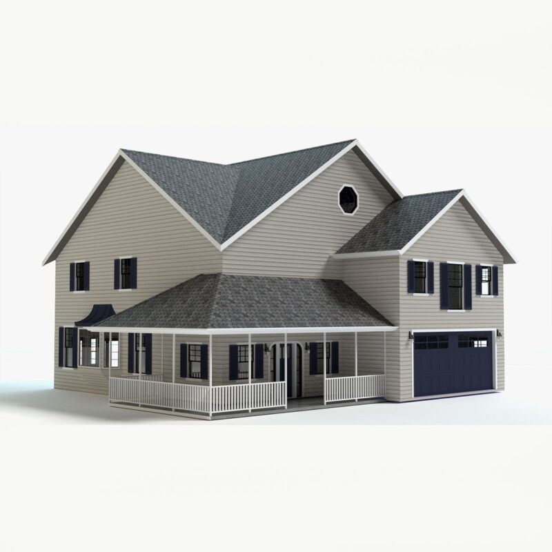 Country Farm House 3D