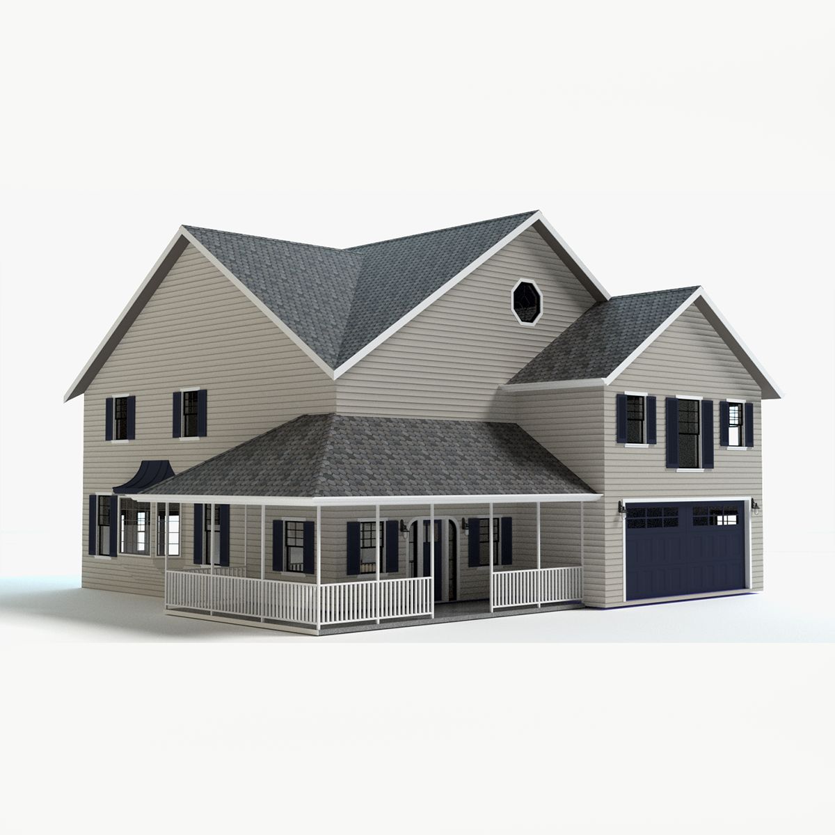 Country Farm House 3D