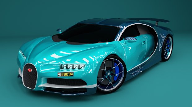 Bugatti Chiron 2017 sports car 3D