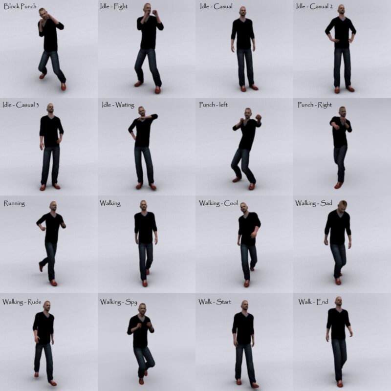 Animated Game Character