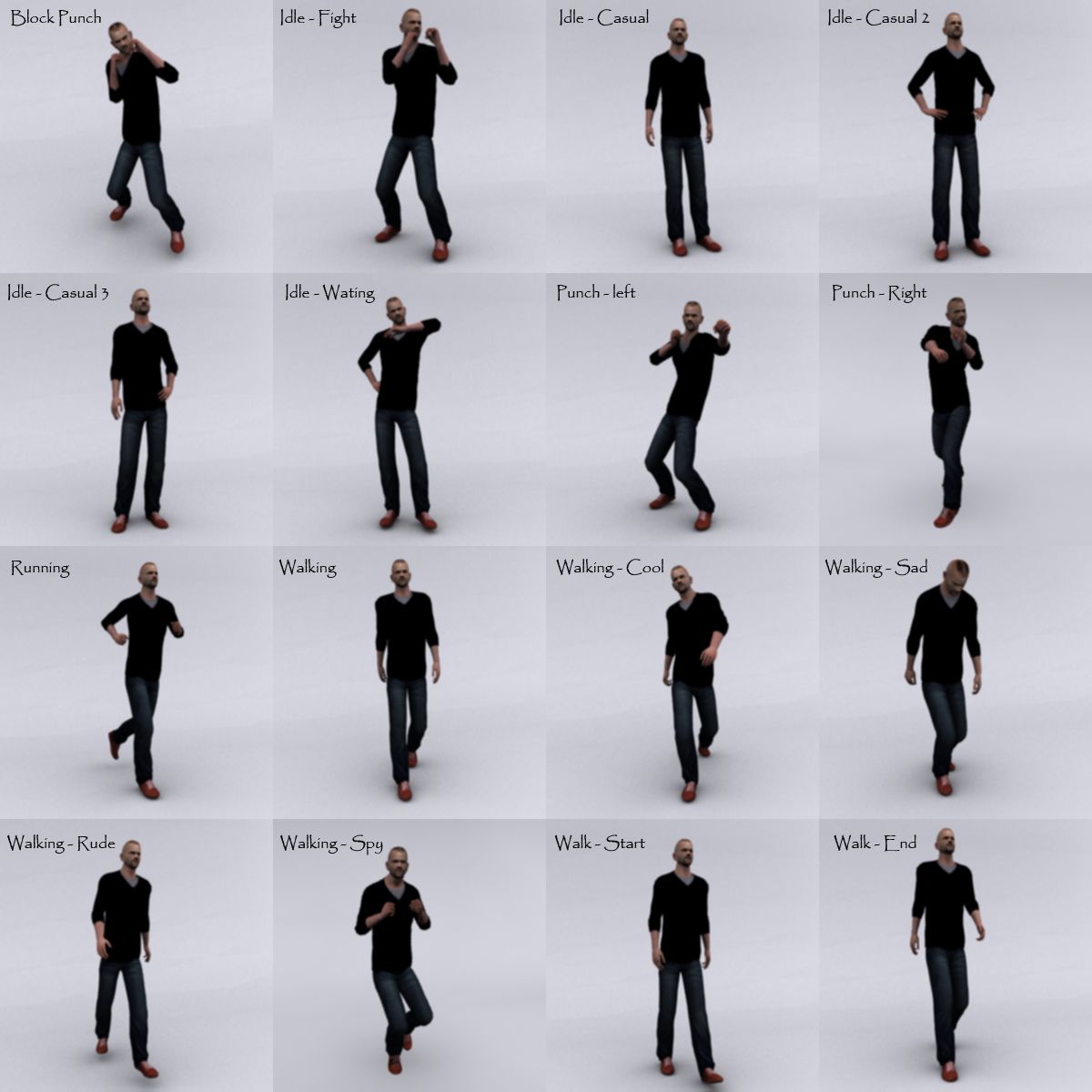 Animated Game Character